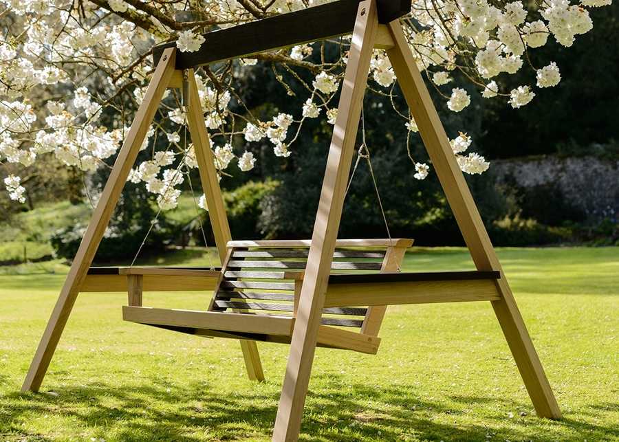 Yakisugi Swing Seat Contemporary Garden Swing