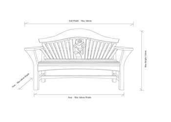 Garden Swing Seat dimensions
