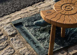 Our Ammonite Table - Endorsed by the RHS