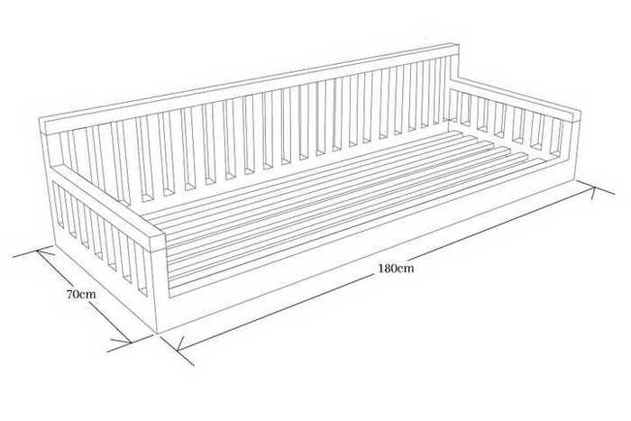 Garden Swing Seat dimensions