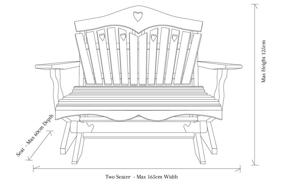 Rocking Garden Bench The Rockabye